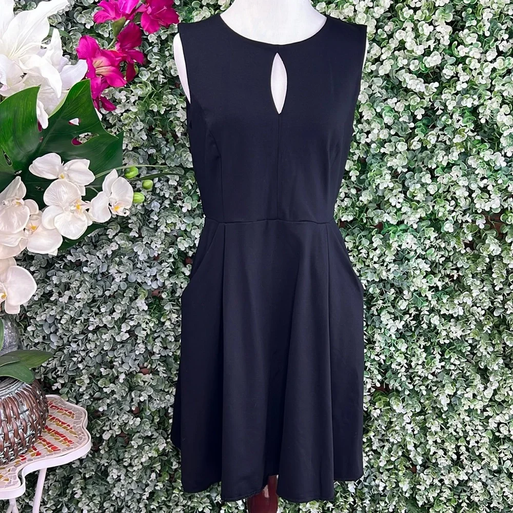 cynthia rowley black dress Petit Four Lace Trim Dress